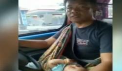 Video Pria di Semarang Narik Angkot sambil Bawa Bayi Viral di Medsos