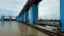 Debit Air Meningkat, Bendung Wilalung Kudus Siaga III Banjir
