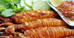 Inspirasi Makan Malam dengan Cumi Bakar Pedas Manis, Simpel Dimasak dengan Teflon