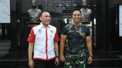 Ini Pesan KSAD Jenderal TNI Andika Perkasa kepada Ketum PSSI Mochamad Iriawan 