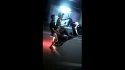 Berulah Lagi, 4 Anggota Geng Motor Makassar Atraksi Standing di Depan Polisi