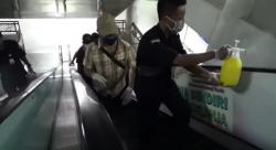 Didatangi Penumpang Kapal Viking Sun, Pasar Badung Disemprot Disinfektan Cegah Korona