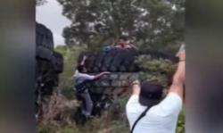 Detik-Detik Penangkapan Pria Pembakar Istri di Balikpapan