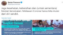 5 Daftar Instruksi Ganjar Pranowo Tangkal Korona di Jateng