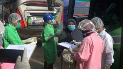 Antisipasi Korona, 2 Bus Rombongan dari Bali Dicegat Petugas