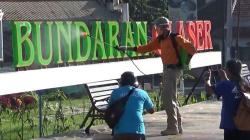 Tekan Penyebaran Korona, Tim Gabungan di Probolinggo Semprot Fasilitas Umum