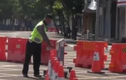 Video Kota Tegal Berlakukan Lockdown, Sejumlah Jalan Dipasangi Barrier
