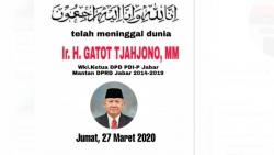 Wakil Ketua PDIP Jabar Wafat, Keluarga Jelaskan Kronologi Sakit hingga Diduga Covid-19<