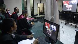 Begini Suasana Persidangan dengan Sistem Telekonferensi di Sulsel