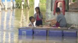 Bengawan Solo Meluap, Banjir Rendam Sejumlah Wilayah di Sukoharjo