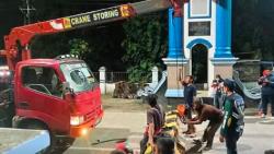 Lockdown di Kota Tegal Hanya Bertahan 3 Hari, Beton Penutup Jalan Dibongkar