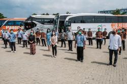Angela Tanoesoedibjo Kunjungi Panorama Group Cek Kesiapan Layanan Transportasi Tenaga Medis Covid-19