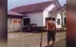 Video Mantan Kades di Nias Utara Ancam Petugas Menolak Disemprot Disinfektan