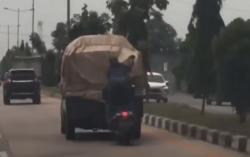 Video Viral Bajing Loncat Beraksi di Jalan Tol Tanjung Mulia Kota Medan