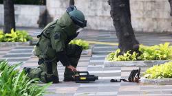 Tim Gegana Amankan Tas Mencurigakan di Depan Hotel Kempinski