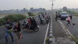 Aksi Balap Liar di Rembang Macetkan Jalur Pantura Semarang-Surabaya<