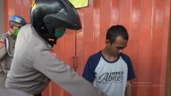 Hari Pertama Uji Coba PSBB di Makassar, Polisi Temukan Pemuda Ngelem di Pinggir Jalan