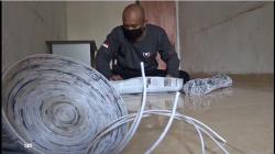 Napi Asimilasi Membuat Kerajinan dari Koran Bekas