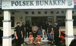 Timsus Maleo Polda Sulut Tangkap 2 Pemuda Pembuat Onar dengan Senjata Tajam<