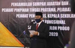 4 Hari Jelang Lengser, Bupati Kulonprogo Lantik 85 Pejabat