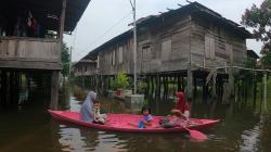 Banjir akibat Luapan Sungai Batanghari di Jambi Semakin Meluas