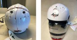 Helm Arai Palsu Ini Terbelah 2 saat Dilakukan Pengujian