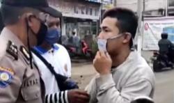 Video Viral Pemuda Ngamuk Pukul Petugas Tolak Gunakan Masker