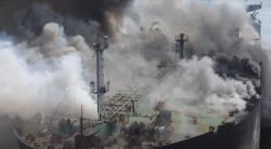 Polisi Selidiki Penyebab Kebakaran Kapal Tanker di Pelabuhan Belawan<