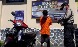 Polsek Wates Tangkap Pencuri 3 Motor di Parkiran Masjid yang Terekam CCTV