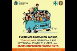 Puskesmas di Jakarta Tak Melayani Pembuatan Surat Keterangan Sehat untuk Warga Mudik