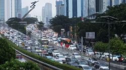 Penampakan Macet Total di Tol Dalam Kota saat Pemberlakuan PSBB Jakarta