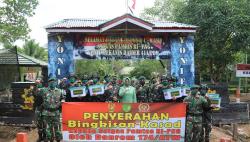 Danrem 174/ATW Bawa Bingkisan Lebaran kepada Satgas Yonif 411 di Perbatasan RI-PNG
