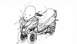 Desain Paten Motor Roda Tiga Terbaru Piaggio Terungkap, Pakai Winglet
