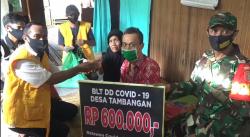 Cegah Penularan Covid-19, BLT Warga Desa Tambangan Astambul Diantar ke Rumah