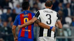 Setelah Insiden Gigitan, Giorgio Chiellini dan Luis Suarez Jadi Sahabat