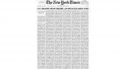 Tak Biasa, Koran New York Times Tampilkan Nama-Nama Korban Meninggal akibat Covid-19 di Halaman Muka