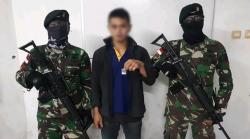 Satgas Pamtas Tangkap Pemuda Beli Sabu di Perbatasan Malaysia