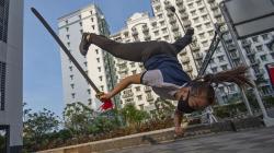 Melihat Atlet Wushu Nadya Permata Berlatih di Tengah Pandemi Covid-19