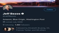 Terungkap Ini Pemilik Satu-satunya Akun yang Di-follow Jeff Bezos di Twitter
