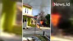 Detik-Detik Pesawat Tempur TNI AU Jatuh di Permukiman Warga Kampar Riau