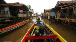 Serunya Wisata Susur Sungai Martapura di Banjarmasin