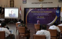  Mendikbud Nadiem Makarim Lepas 4.500 Mahasiswa UGM Peserta KKN secara Daring