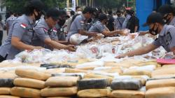 1,2 Ton Sabu Sitaan Jaringan Internasional Iran dan Timur Tengah Dimusnahkan
