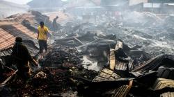 200 Kios Pasar Inpres Lhokseumawe Ludes Terbakar