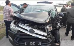 Mobil Kecelakaan di Tol Kertosono Ditumpangi Staf Forkopimda Jatim