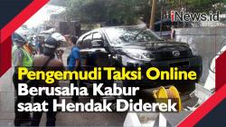 Video Pengemudi Taksi Online di Gondangdia Berusaha Kabur saat Hendak Diderek