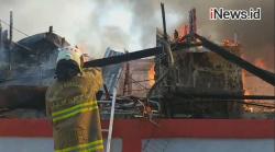 Video Pemukiman Padat Penduduk di Senen Ludes Dilalap Api