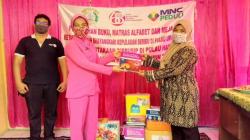 Bhayangkari Kepulauan Seribu-MNC Peduli Bantu Taman Baca di Pulau Harapan dan Untung Jawa