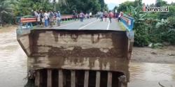Video Jembatan Kosio Ambles, Jalan Penghubung Bolmong dan Bolsel Putus