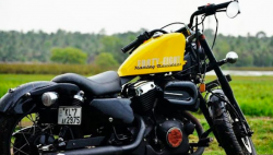 Pria Asal India Modifikasi Motor Yamaha 125 Cc Jadi Harley Davidson